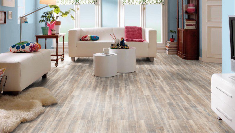 Ламинат Haro Tritty 75 Рубиния Бело-Песочная 530287 фото в интерьере